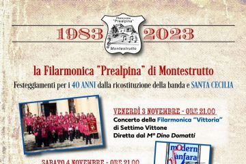 Montestrutto - 40 anni della ricostituzione della banda e Santa Cecilia