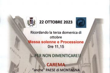 Ricordando la terza domenica di ottobre